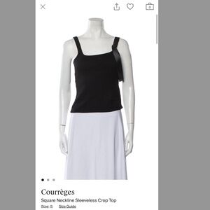 Courreges Leather Strap Tank Top Size S